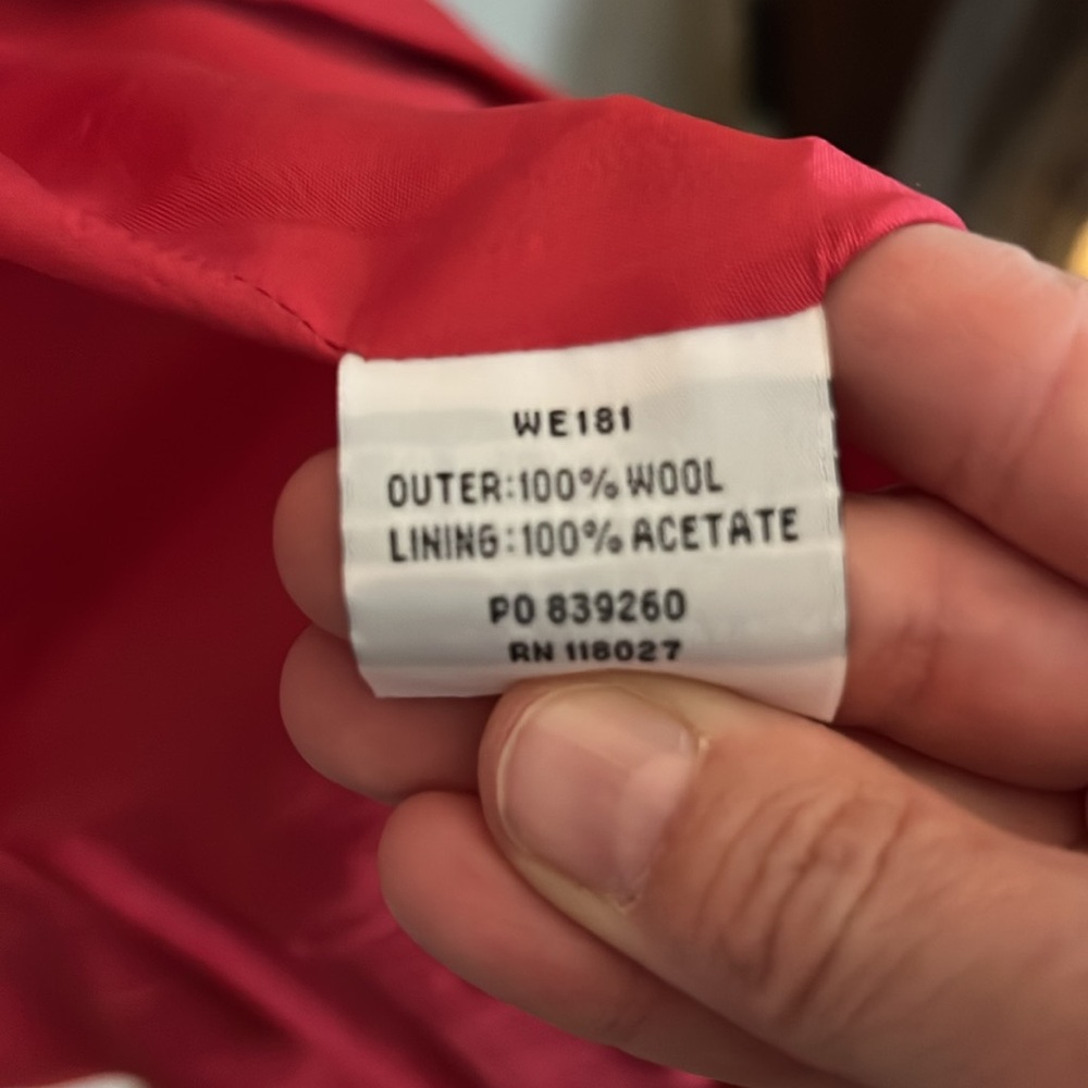 Boden Red Coat Classic Style - Picture 9 of 9